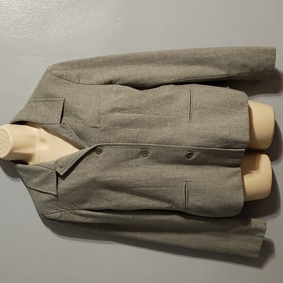 Lauren Ralph Lauren vintage women's gray green label 96%wool 4%lycra spandex - Picture 4 of 17